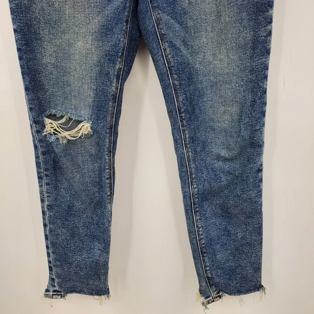 American Eagle‎ Highest Rise Mom Fit Distressed Denim Jeans Size 0